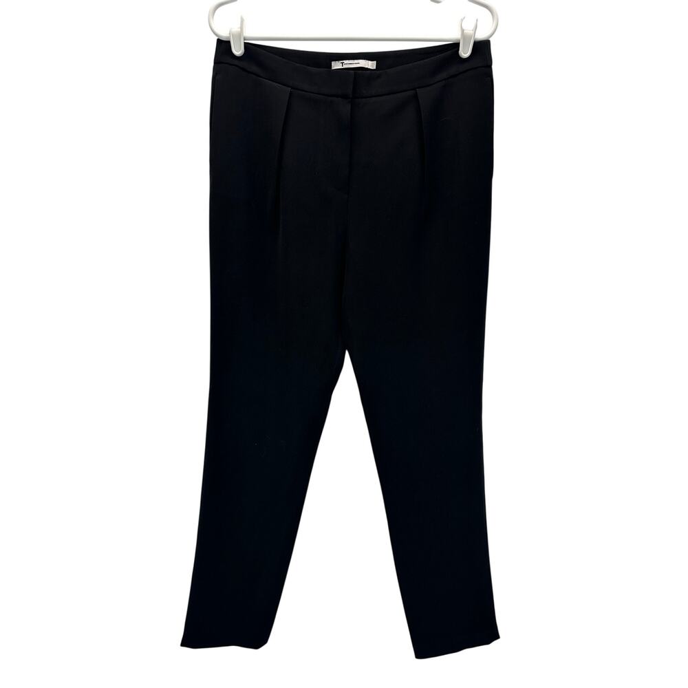 T Alexander Wang Black Pant Trousers Front Pleat Dress Pants 6